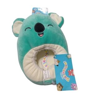 Squishmallows Green Koala Kid's Pull On Slippers Size 11/12